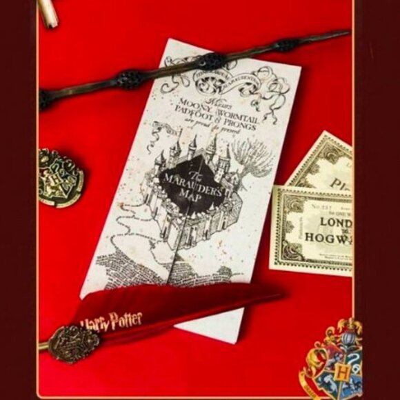 Harry Potter Official Authorized Map of The Marauder's School of Magic Hogwarts - Picture 1 of 5
